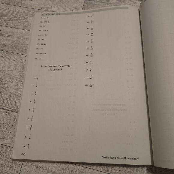 Saxon Math Homeschool 5 / 4: Solutions Manual - Paperback By Stephen Hake - GOOD - Picture 11 of 12